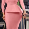 Elegant Bodycon Ruffle